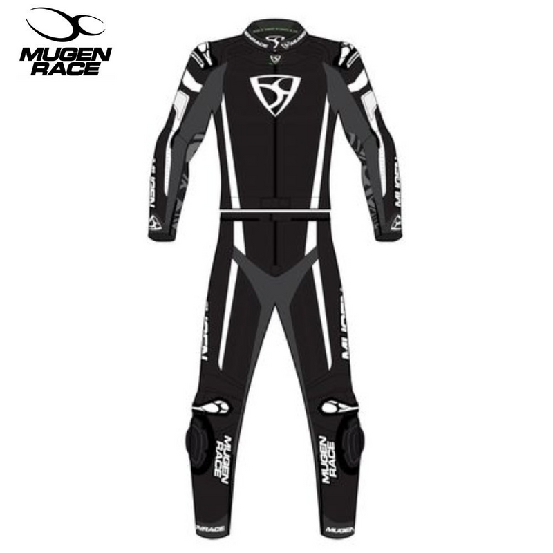 Load image into Gallery viewer, חליפת עור לרכיבת כביש שני חלקים שחור/לבן Murgen Race 2007