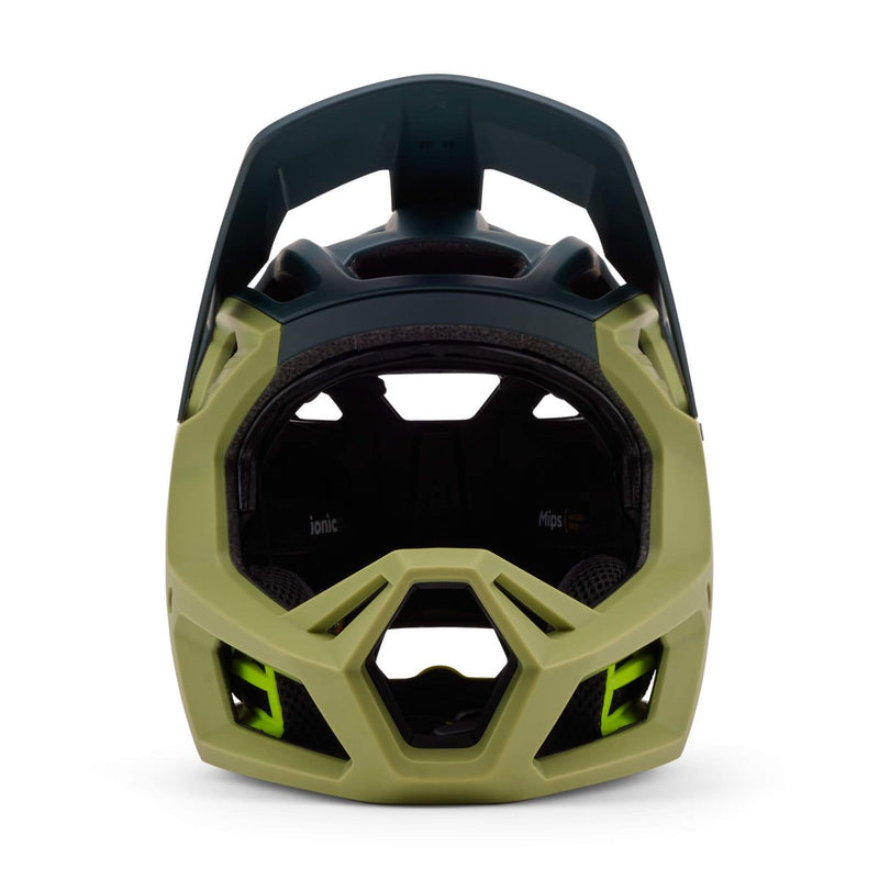 Load image into Gallery viewer, קסדה פולפייס לאופניים/קורקינט חשמלי פוקס פרופריימ אר אס ירוק זית FOX Proframe RS Mips V24