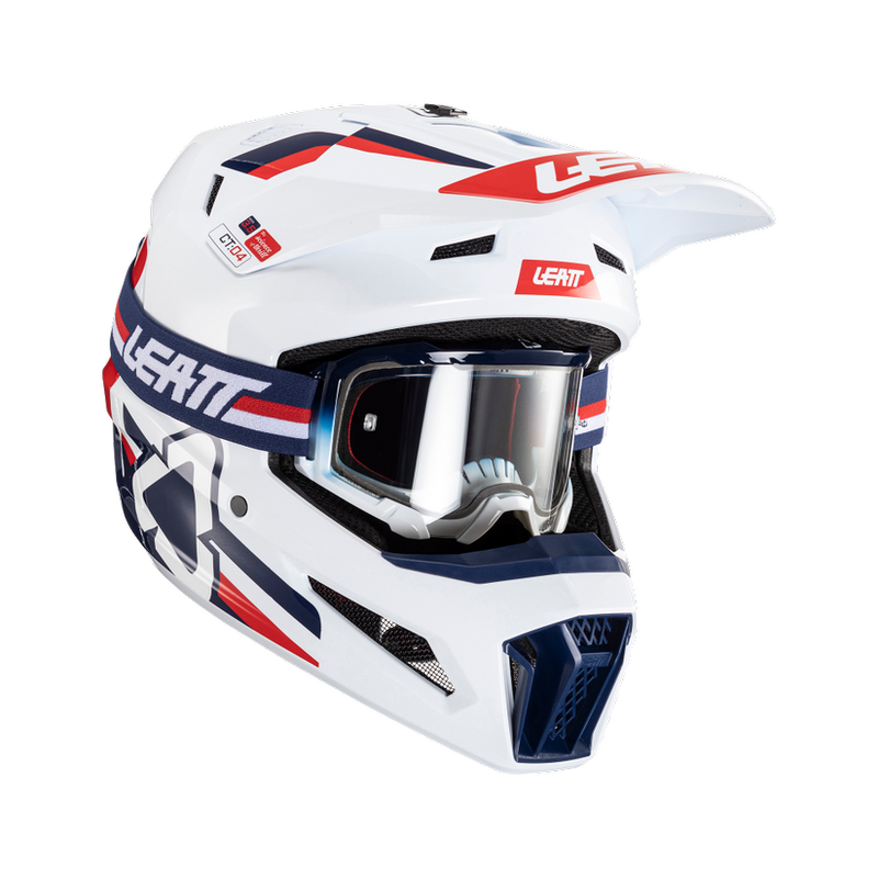 Load image into Gallery viewer, קסדה לאופנוע שטח/טרקטורון כולל משקף ליט LEATT 3.5 Royal V24