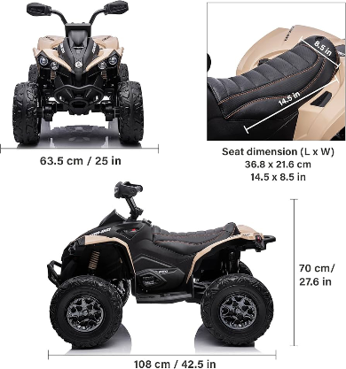 Load image into Gallery viewer, טרקטורון חשמלי לילדים קאן-אם 24 וולט can-am 24V Renegade 4X4