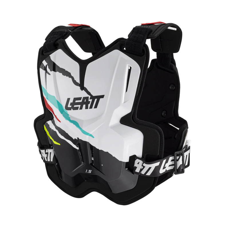 Load image into Gallery viewer, מגן חזה וגב צביצב ליט 1.5 לבן/צבעוני LEAT Chest Protector 1.5 Tiger V23