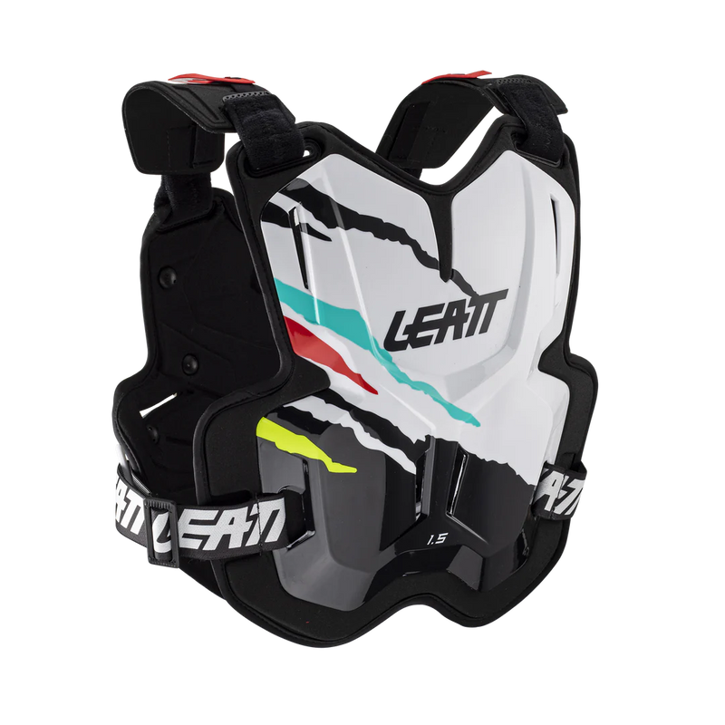 Load image into Gallery viewer, מגן חזה וגב צביצב ליט 1.5 לבן/צבעוני LEAT Chest Protector 1.5 Tiger V23