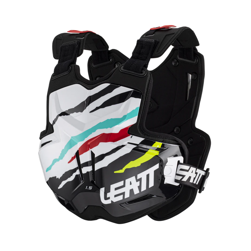 Load image into Gallery viewer, מגן חזה וגב צביצב ליט 1.5 לבן/צבעוני LEAT Chest Protector 1.5 Tiger V23