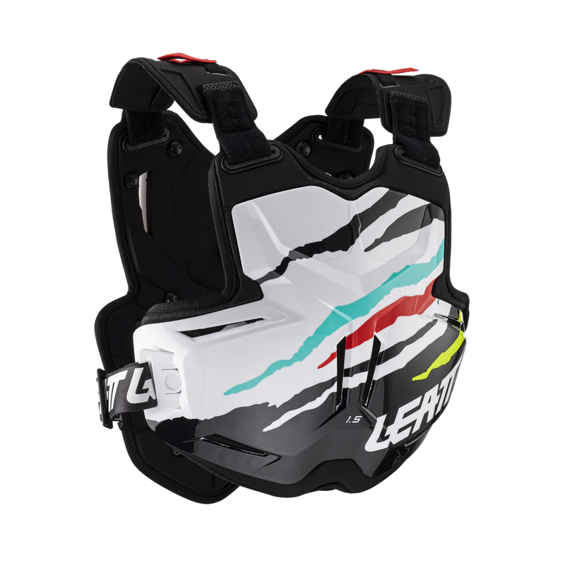 Load image into Gallery viewer, מגן חזה וגב צביצב ליט 1.5 לבן/צבעוני LEAT Chest Protector 1.5 Tiger V23