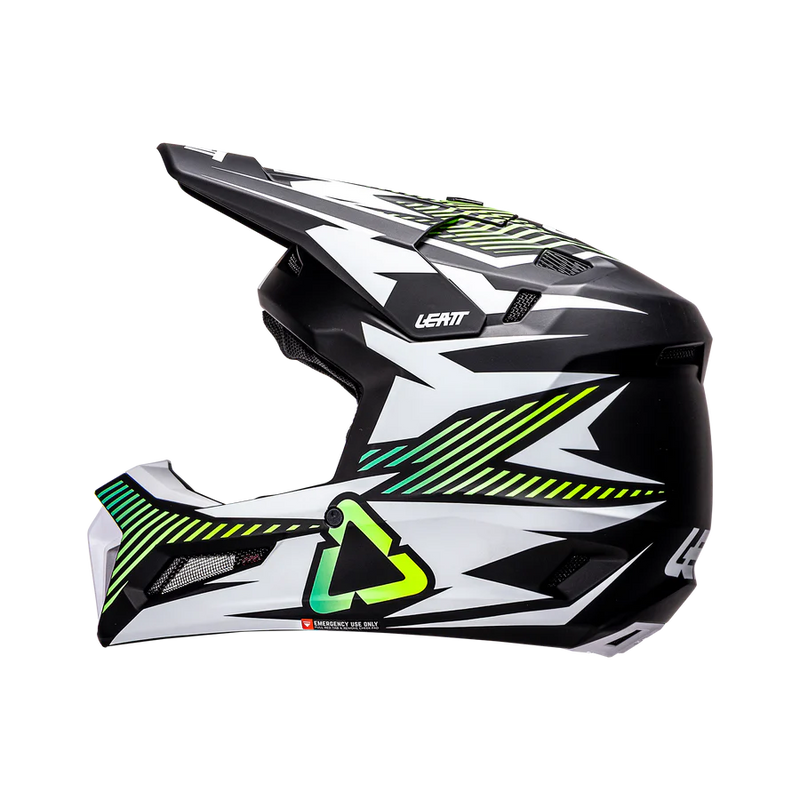 Load image into Gallery viewer, קסדה לאופנוע שטח/טרקטורון כולל משקף ליט שחור/לבן/ירוק LEATT 3.5 Storm Teal V26