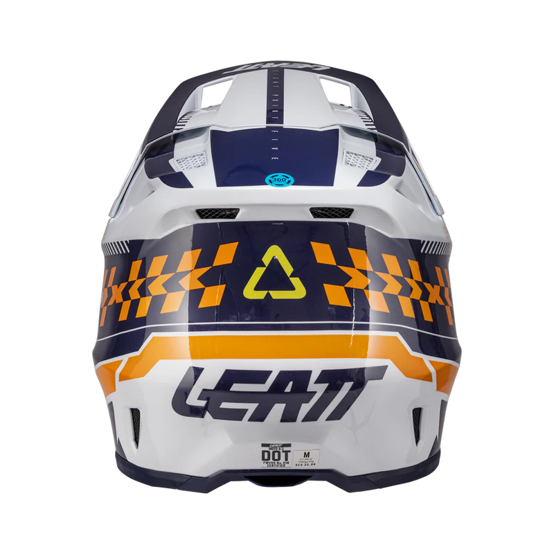 Load image into Gallery viewer, קסדה לאופנוע שטח/טרקטורון כולל משקף ליט כתום/כחול LEATT 8.5 Orange V26