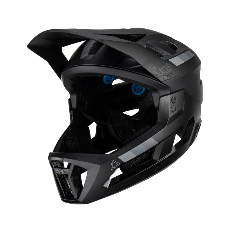 Load image into Gallery viewer, קסדה פולפייס מתפרקת לאופניים/קורקינט חשמלי ליט שחור LEATT MTB 2.0 Enduro V23 Stealth