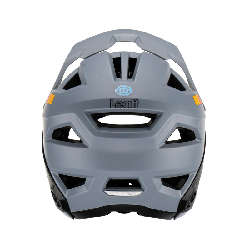 Load image into Gallery viewer, קסדה פולפייס מתפרקת לאופניים/קורקינט חשמלי ליט אפור/שחור LEATT MTB 2.0 Enduro V23 Titanium