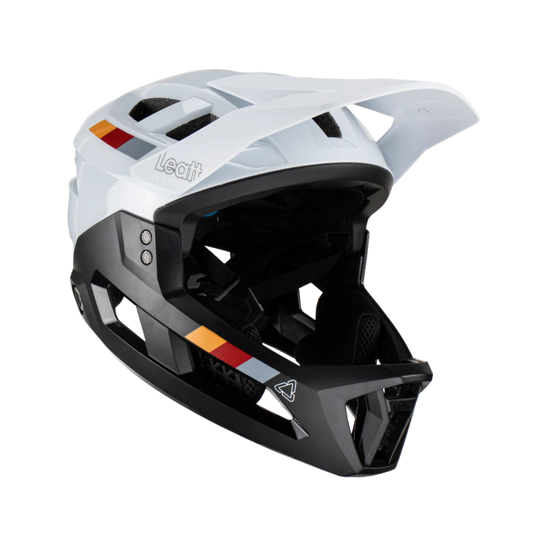 Load image into Gallery viewer, קסדה פולפייס מתפרקת ליט לבן/שחור LEATT MTB 2.0 Enduro V23 White