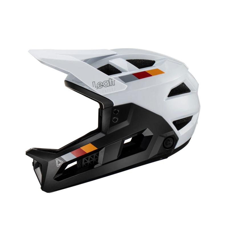 Load image into Gallery viewer, קסדה פולפייס מתפרקת ליט לבן/שחור LEATT MTB 2.0 Enduro V23 White