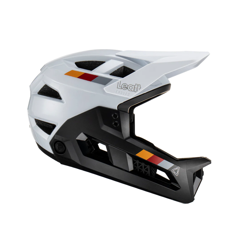 Load image into Gallery viewer, קסדה פולפייס מתפרקת ליט לבן/שחור LEATT MTB 2.0 Enduro V23 White