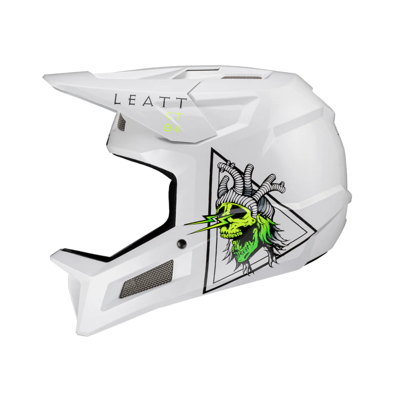 Load image into Gallery viewer, קסדה פולפייס לאופניים/קורקינט חשמלי ליט לבן/צהוב LEATT MTB Gravity 2.0 V23 Zombie