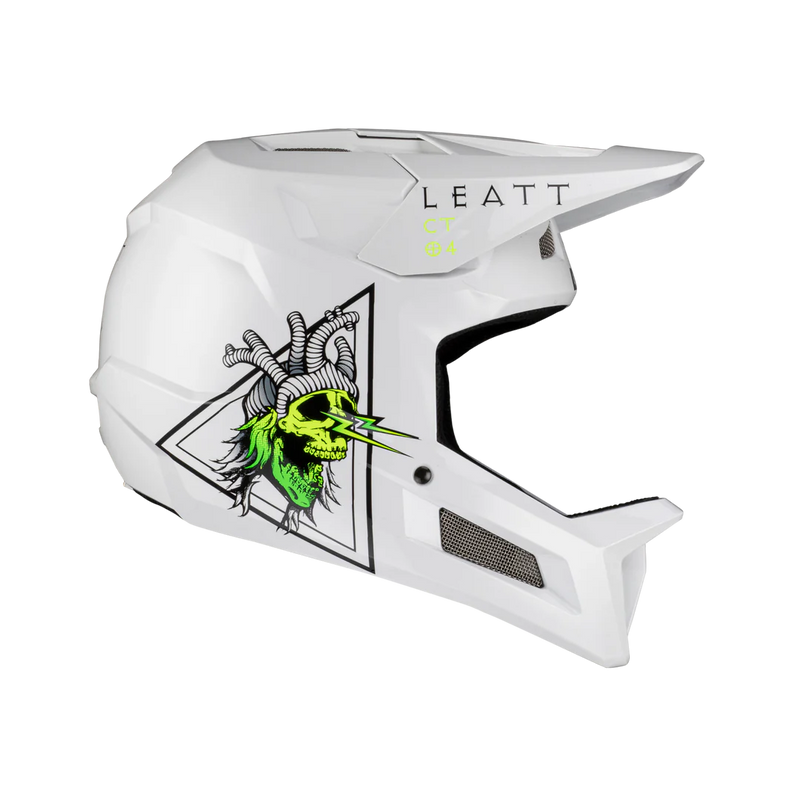 Load image into Gallery viewer, קסדה פולפייס לאופניים/קורקינט חשמלי ליט לבן/צהוב LEATT MTB Gravity 2.0 V23 Zombie