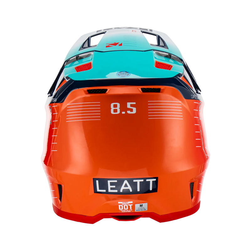 Load image into Gallery viewer, קסדה לאופנוע שטח/טרקטורון כולל משקף ליט אדום LEATT Citrus Red V23