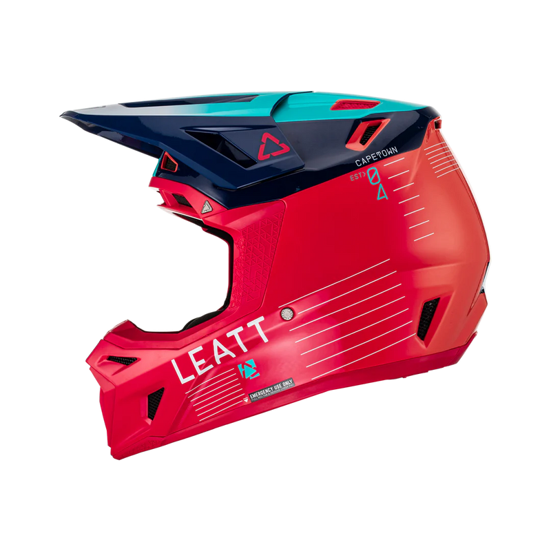 Load image into Gallery viewer, קסדה לאופנוע שטח/טרקטורון כולל משקף ליט אדום LEATT Citrus Red V23