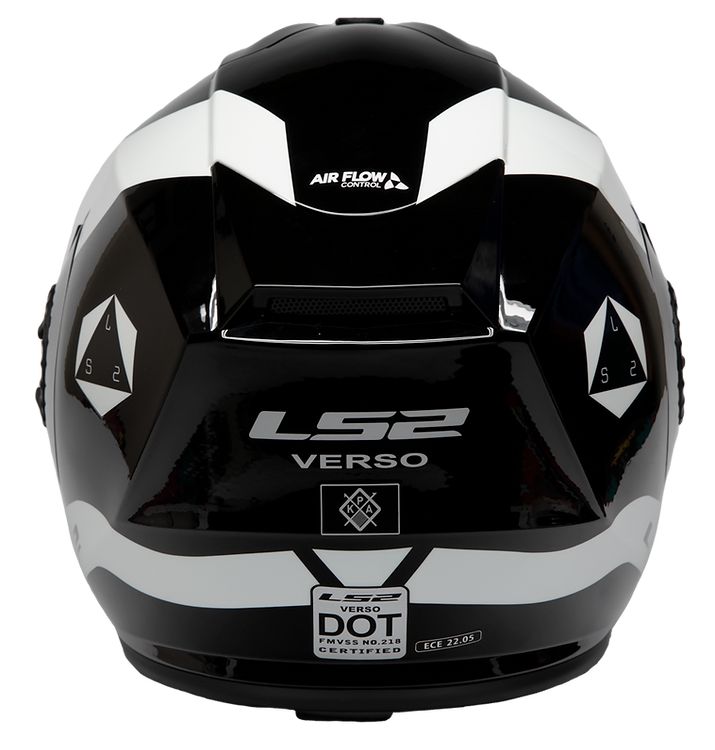 Load image into Gallery viewer, קסדה 3/4 אל אס 2 ורסו שחור/לבן LS2 Verso Rave