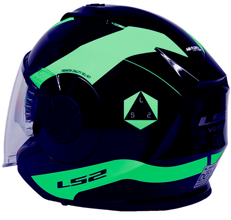 Load image into Gallery viewer, קסדה 3/4 אל אס 2 ורסו שחור/לבן LS2 Verso Rave