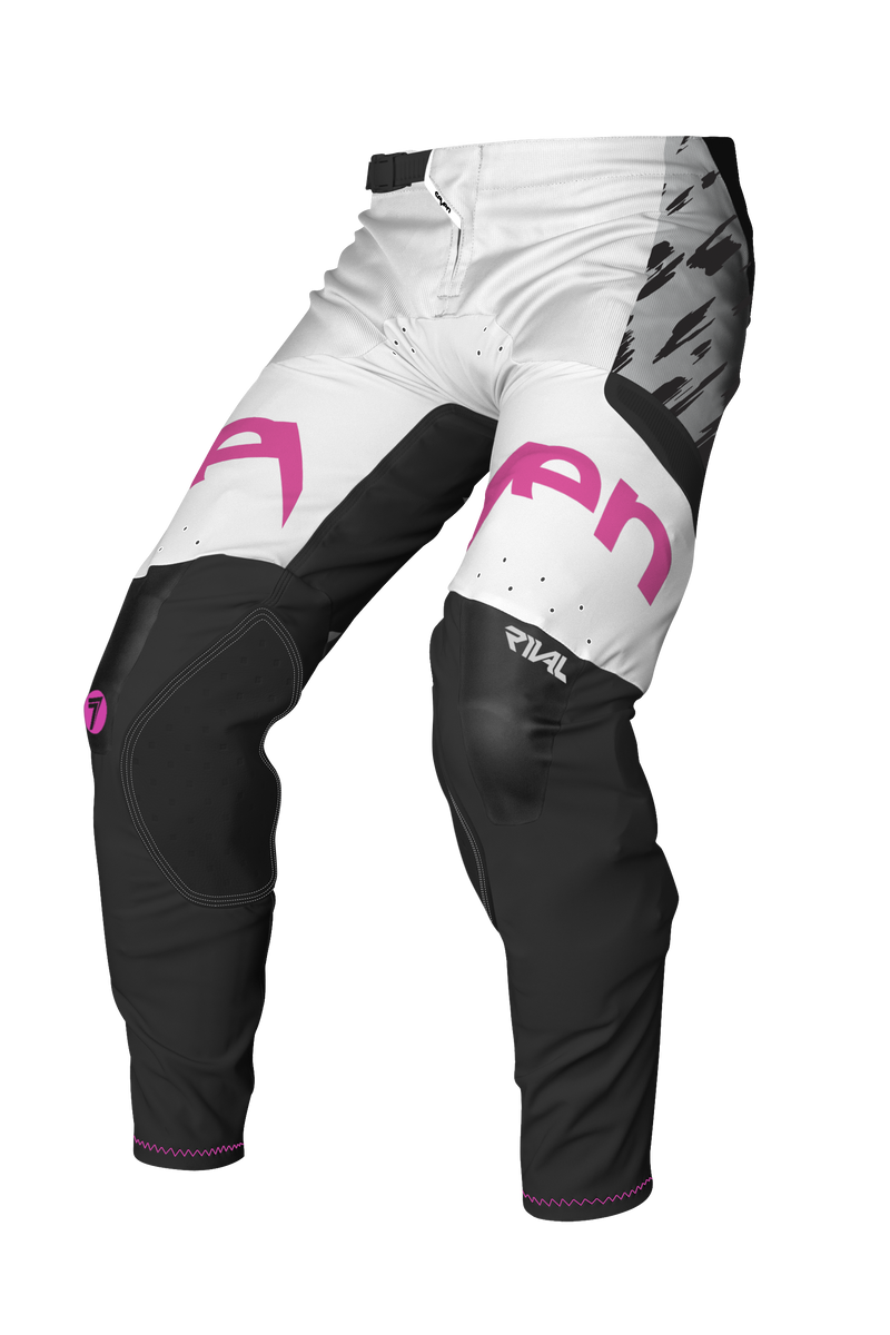 Load image into Gallery viewer, חליפת רכיבה לאופנוע/טרקטורון סבן ריבל לבן/אפור SEVEN Rival Clash White/Grey V25