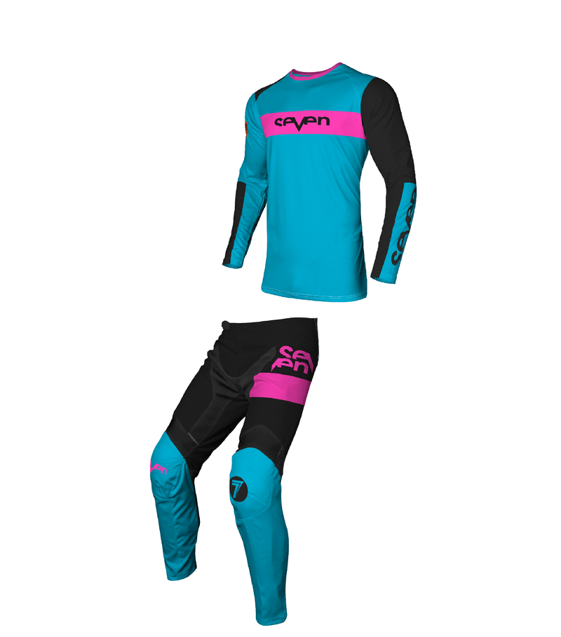 Load image into Gallery viewer, חליפת רכיבה לאופנוע שטח/טקרטורן סבן ווקס Seven Vox Fracture Vice/Black V25