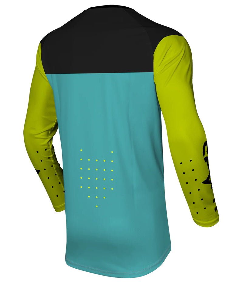 Load image into Gallery viewer, חליפת רכיבה לאופנוע שטח/טרקטורון סבן ווקס צהוב/כחול Seven Vox Aperture V24