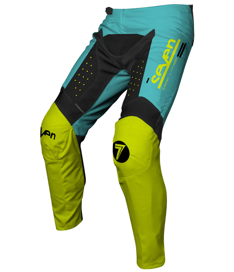 Load image into Gallery viewer, חליפת רכיבה לאופנוע שטח/טרקטורון סבן ווקס צהוב/כחול Seven Vox Aperture V24