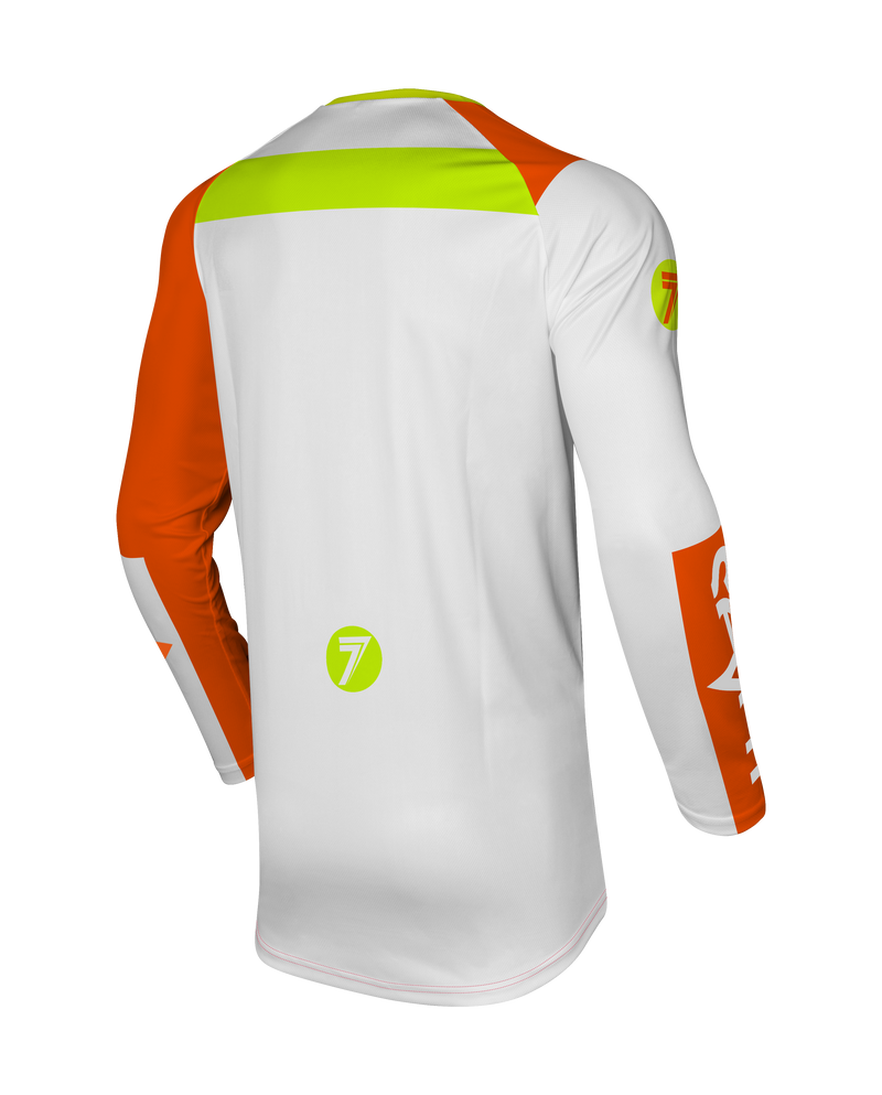 Load image into Gallery viewer, חליפת רכיבה לאופנוע שטח/טקרטורן סבן ווקס לבן/כתום Seven Vox Fracture White/Orange V25