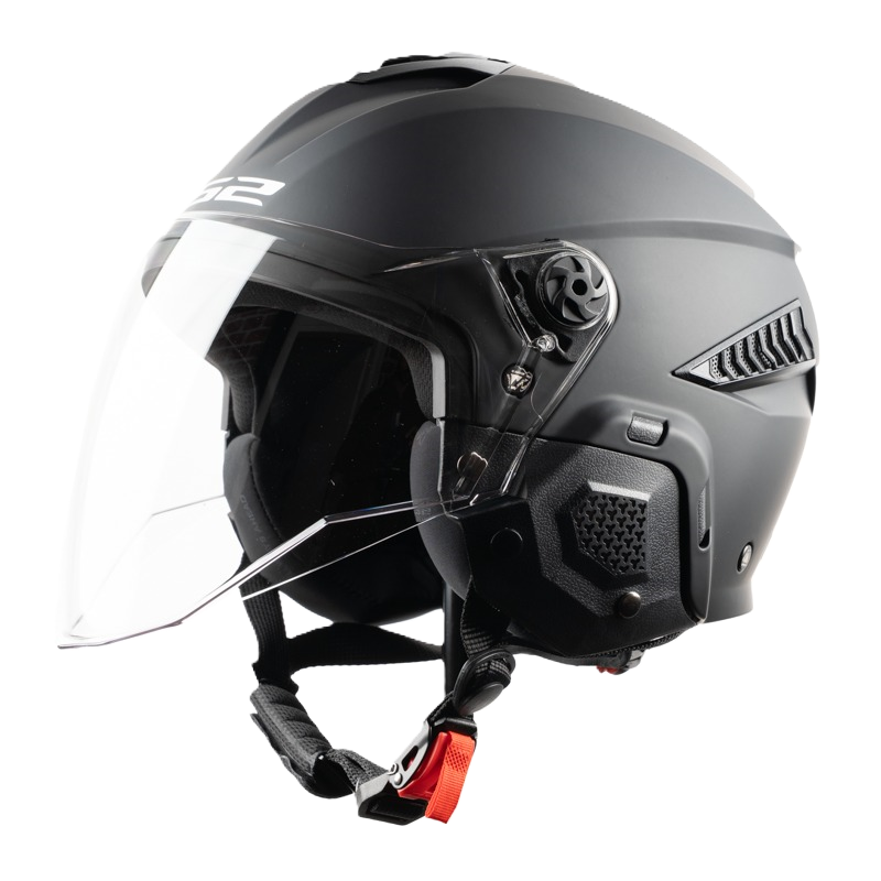 Load image into Gallery viewer, קסדה 3/4 לאופניים/קורקינט חשמלי אל אס 2 אי בייק שחור מט LS2 OF610 E-BIKE