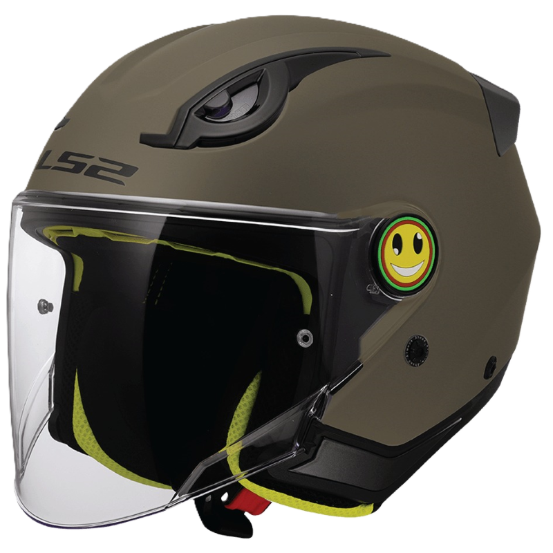 Load image into Gallery viewer, קסדה 3/4 אל אס 2 פאני לילדים לכביש ירוק כהה Ls2 OF622 Funny II