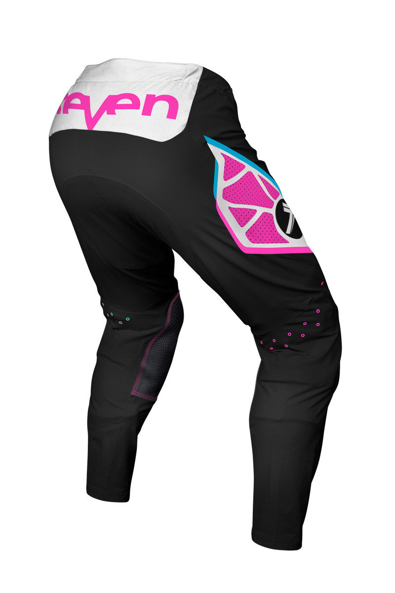 Load image into Gallery viewer, חליפת רכיבה לאופנוע שטח/טרקטורון סבן זירו שחור/לבן SEVEN ZERO Alter Black/White V25