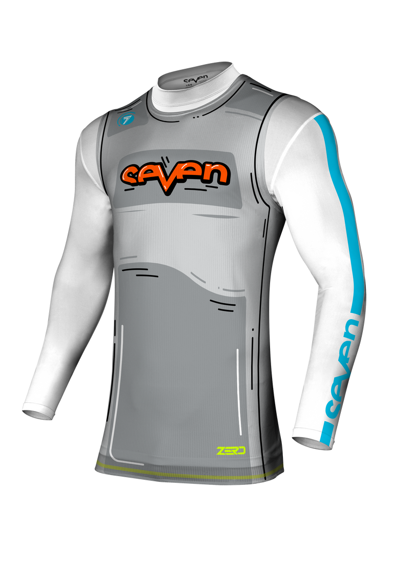 Load image into Gallery viewer, חליפת רכיבה לאופנוע שטח/טרקטורון סבן זירו אפור SEVEN ZERO Hijack Concrete V25