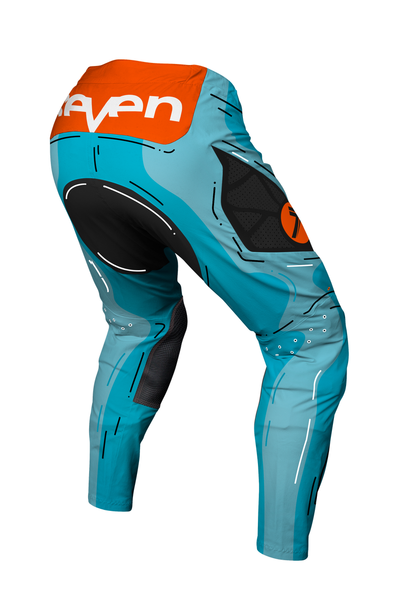 Load image into Gallery viewer, חליפת רכיבה לאופנוע שטח/טרקטורון סבן זירו כחול SEVEN ZERO Hijack Cyan V25