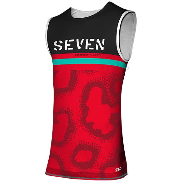 Load image into Gallery viewer, חליפת רכיבה לאופנוע/טרקטורון סבן זירו אדום/שחור SEVEN ZERO Midway 23.2