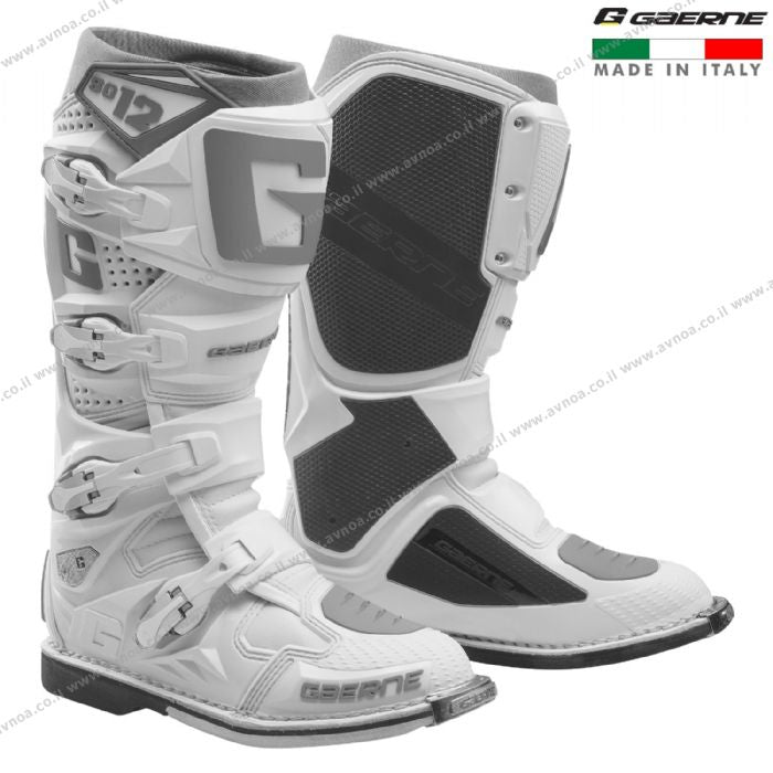 Load image into Gallery viewer, מגף רכיבה לאופנוע שטח/טרקטרון גארנה אס גי 12 לבן GAERNE SG12