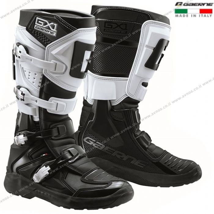 Load image into Gallery viewer, מגף רכיבה לאופנוע שטח/טרקטורון גארנה שחור/לבן GAERNE New GX1 Goodyear Evo