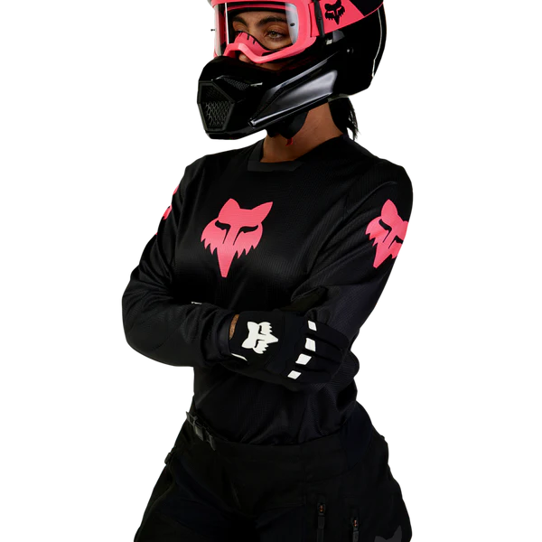 Load image into Gallery viewer, חליפת רכיבה לאופנוע שטח/טרקטורון לנשים פוקס 180 שחור/ורוד FOX WMNS 180 BLACKOUT V25