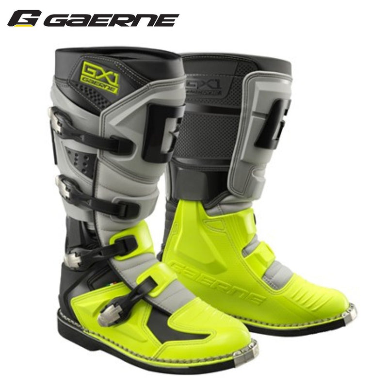 Load image into Gallery viewer, מגפי רכיבה גארנה שחור/אפור/צהוב GAERNE New GX1 Goodyear