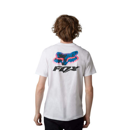 Load image into Gallery viewer, חולצת טי שירט פוקס רייסינג לבן FOX Morphic ss perm tee V23