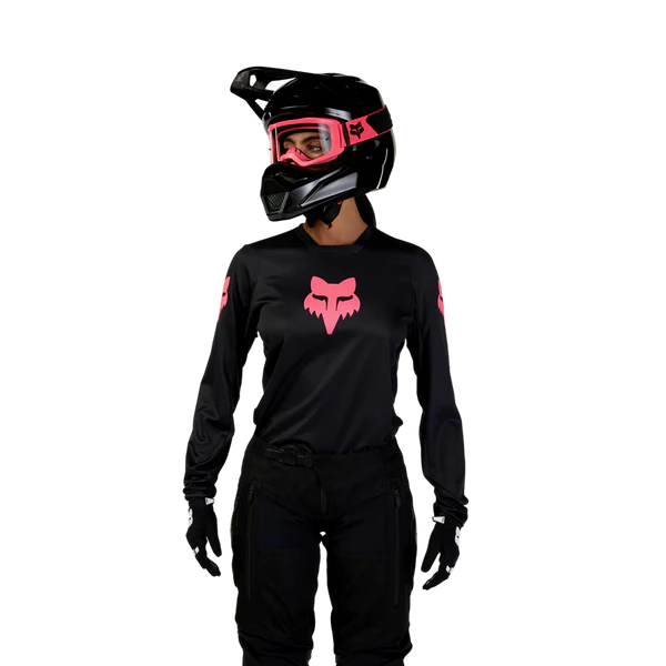 Load image into Gallery viewer, חליפת רכיבה לאופנוע שטח/טרקטורון לנשים פוקס 180 שחור/ורוד FOX WMNS 180 BLACKOUT V25