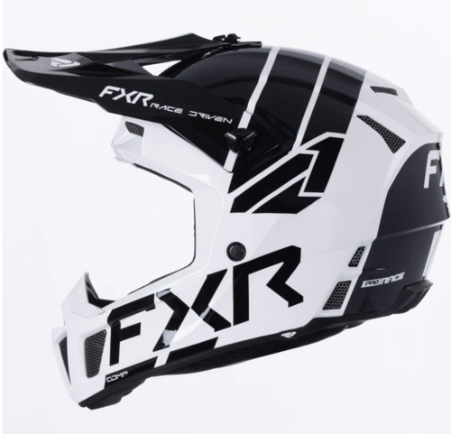 Load image into Gallery viewer, קסדת שטח לילדים אפ איקס אר קלאצ' שחור/לבן FXR CLUTCH MX 2026 22.06