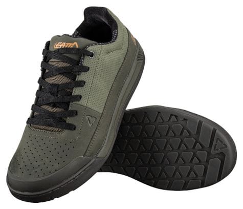 Load image into Gallery viewer, נעלי רכיבה ליט ירוק זית LEATT 2.0 Flat Pine V23