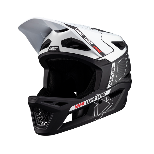 Load image into Gallery viewer, קסדה פולפייס לאופניים/קורקינט חשמלי ליט קרבון 6.0 לבן LEATT MTB Gravity 6.0 Carbon V24 White