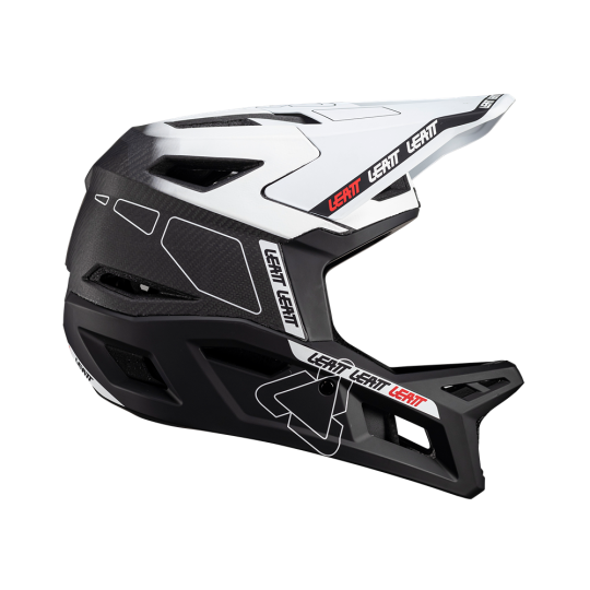 Load image into Gallery viewer, קסדה פולפייס לאופניים/קורקינט חשמלי ליט קרבון 6.0 לבן LEATT MTB Gravity 6.0 Carbon V24 White