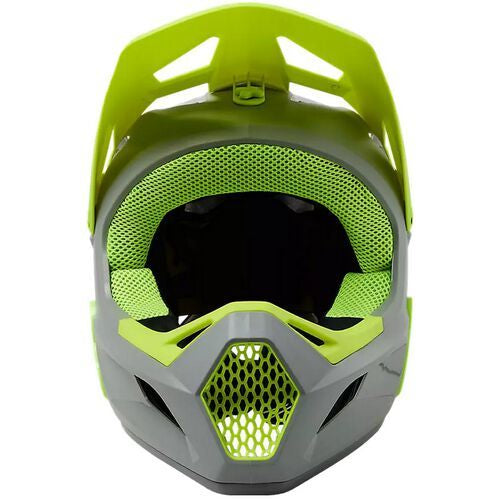 Load image into Gallery viewer, קסדה פולפייס לאופניים/קורקינט חשמלי פוקס ראמפייג אפור/צהוב FOX Rampage V23