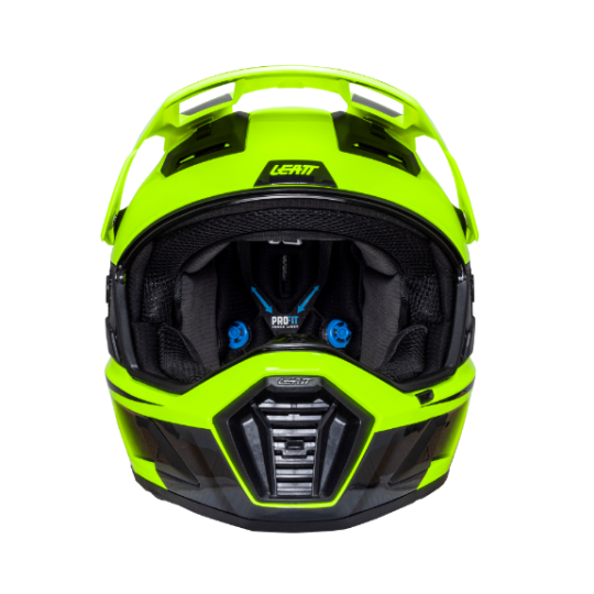 Load image into Gallery viewer, קסדה אדוונצ'ר ליט 8.5 צהוב כולל משקף אבק LEATT ADV 8.5 V25 Hi-Viz