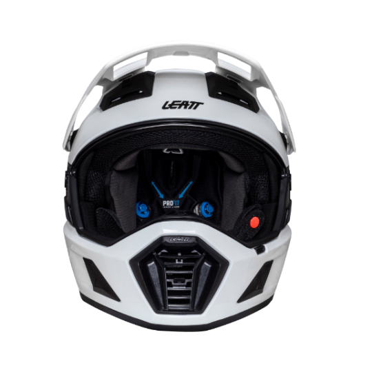 Load image into Gallery viewer, קסדה אדוונצ'ר ליט 8.5 לבן כולל משקף אבק LEATT ADV 8.5 V25 White