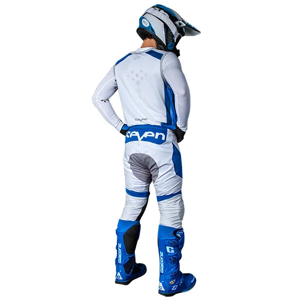 Load image into Gallery viewer, חליפת רכיבה לאופנוע שטח/טרקטורון סבן זירו כחול/לבן Seven Zero Institution V24 White