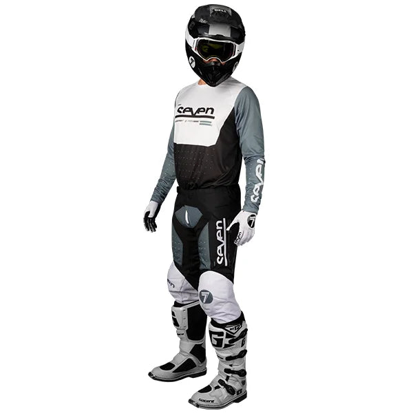 Load image into Gallery viewer, חליפת רכיבה לילדים סבן ווקס שחור/אפור Seven Vox Aperture V24