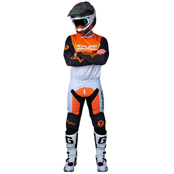 Load image into Gallery viewer, חליפת רכיבה לילדים סבן ווקס כתום Seven Vox Aperture V24