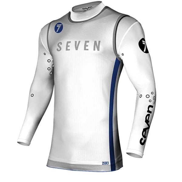 Load image into Gallery viewer, חליפת רכיבה לאופנוע שטח/טרקטורון סבן זירו כחול/לבן Seven Zero Institution V24 White