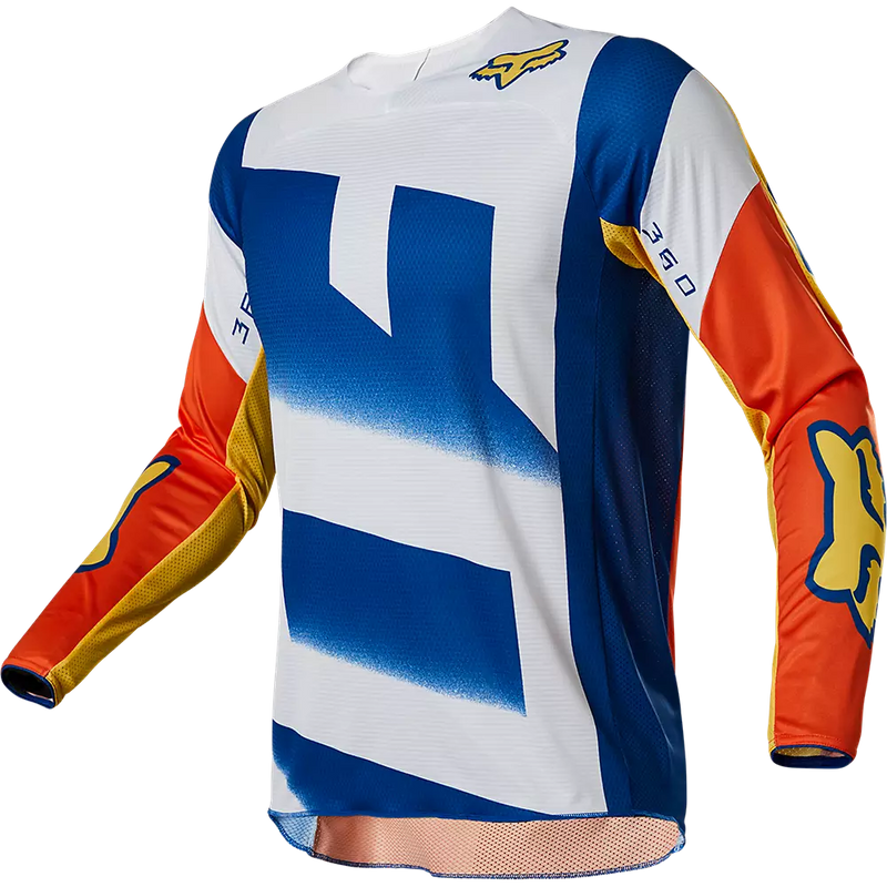 Load image into Gallery viewer, חליפת רכיבה פוקס כחול/כתום Fox Rkane 360